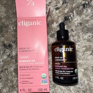 Organic Rosehip Oil - Pink and Brown